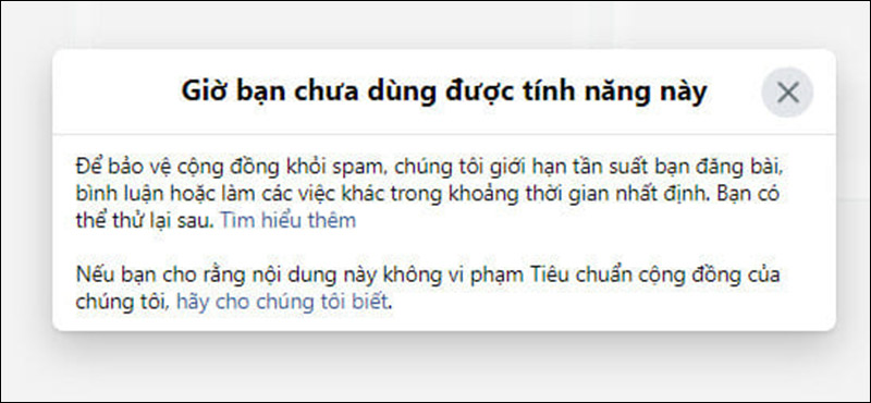 Th&ocirc;ng b&aacute;o bạn đ&atilde; bị chặn live stream